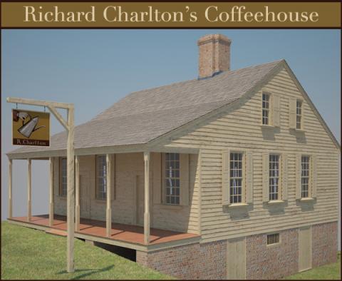 Digital recreation of the Richard Charlton's Coffeehouse