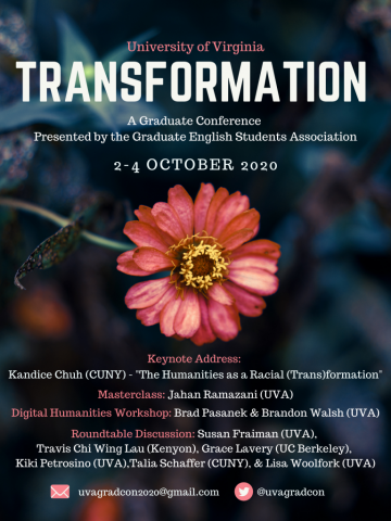 Poster for the UVA GradCon 2020 conference